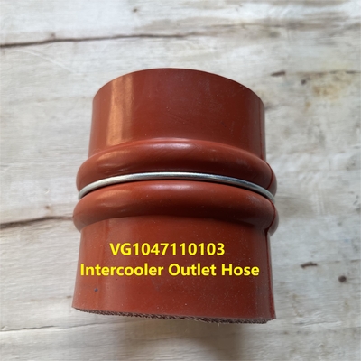 VG1047110103 Intercooler Outlet Hose HOWO Truck Parts VG1047110103/1 Exhaust Manifold A7 WD615 Engine