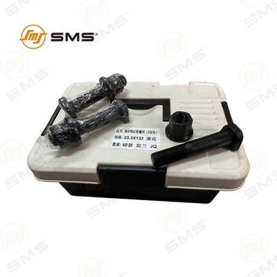 Buy Rear Wheel Bolt With Nut HOWO Truck Parts WG9112340123/99012340123 23*22*132MM online manufacture