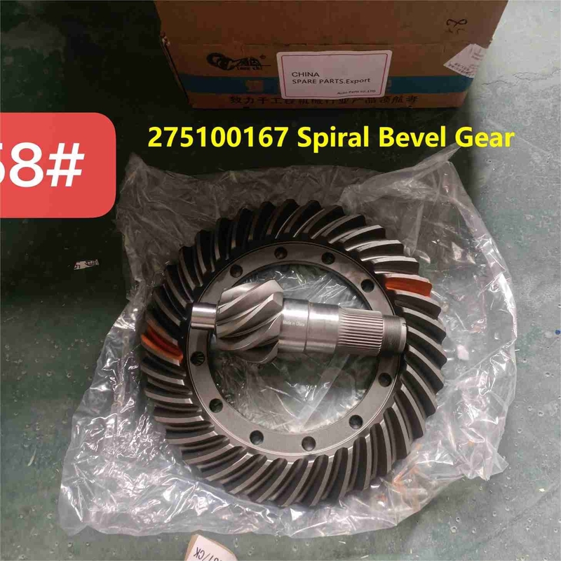 275100167 Spiral Bevel Crown Wheel Pinion Gear XCMG ZL150GN